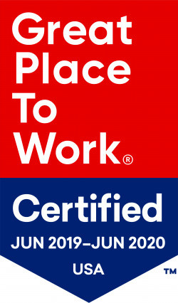 Certified Great Place to Work badge