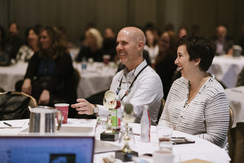 Company founders Aimee and Bill LaCalle at the 2018 company meeting in Atlanta.